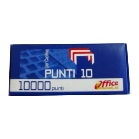 1 - O.P. 10x1000 pezzi Punti metallici N.10 OP2.1