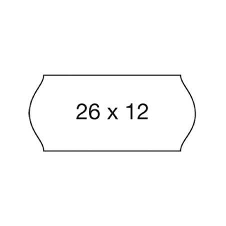 1 - MARKIN Etichette prezzatrice onda rimovibili bianche 26x12 X3502612RIM
