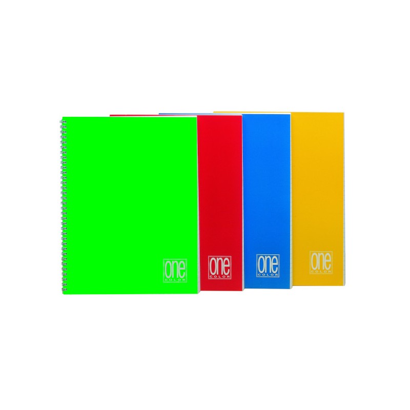 BLASETTI - Quaderno A4 Spiralato ONE COLOR Rig.5M 60 fogli Senza Fori 1143