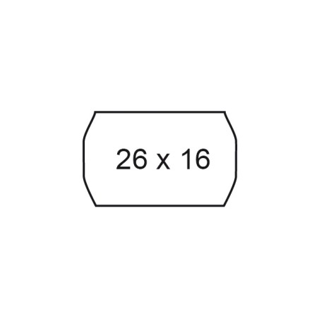 1 - MARKIN Etichette prezzatrice onda bianco perm. 26x16 X3502616PER