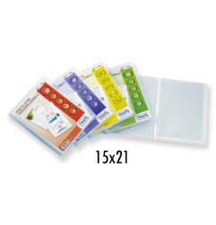 1 - FAVORIT  Portalistini soft display A5 20 bustine colore trasparente Favorit 460235