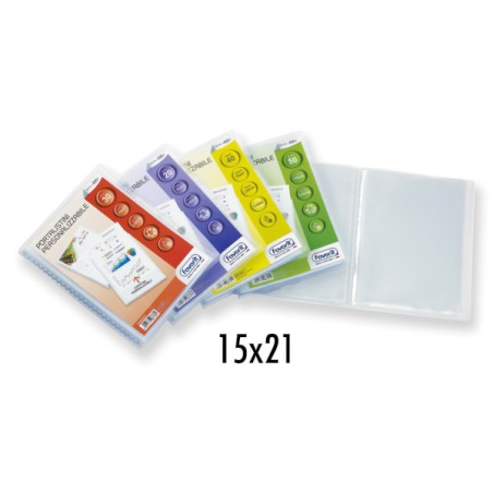 1 - FAVORIT  Portalistini soft display A5 40 bustine colore trasparente Favorit 460237