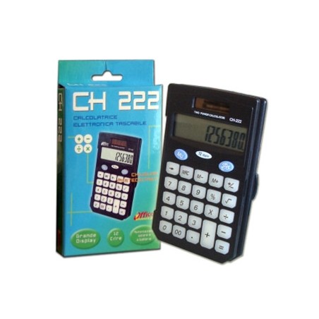 1 - O.P. Calcolatrice elettronica tascabile 12C Nero/Bianco OP9.8