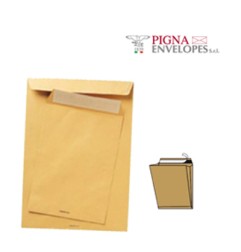1 - PIGNA Busta color avana con soffietti laterali 250 pz 120 gr 30x40x4 655269