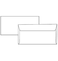 1 - Buste Margaret Pigna bianco senza finestra senza strip conf. 500 80 gr388727AM