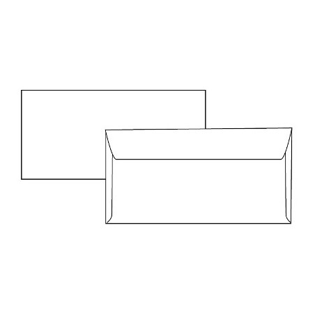 1 - Buste Margaret Pigna bianco senza finestra senza strip conf. 500 80 gr388727AM