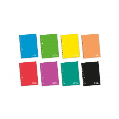 1 - FABRIANO Conf.8 pz Quaderno Unitinta Spiralato 1R 4 Fori 120 fogli - 80 gr 19100267