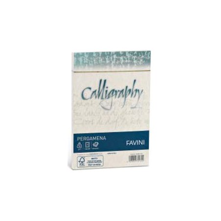 1 - Buste Calligraphy Pergamena Favini - 12x18 Cm Nocciola Conf. 25 90 grA57N207