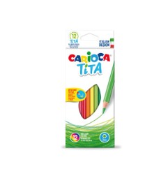 1 - 12 pz Pastelli Carioca Tita colori assortiti 42793