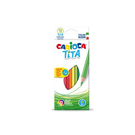 12 pz Pastelli Carioca Tita colori assortiti 42793