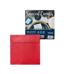 1 - BUSTE SPECIAL EVENTS 17X17 ROSSO 120G. -10PZ A57C118