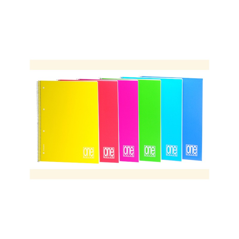 BLASETTI - Quaderno Maxi Spiralato ONE COLOR Rig.5M 80 fogli 4 Fori 2935