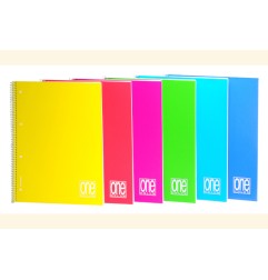 1 - BLASETTI - Maxi Quaderno Spiralato ONE COLOR Rig.1R 80 fogli 4 fori 2936