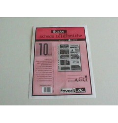 1 - BUSTA F.U. PORTA CARDS 10 tasche 8,5x5,4 -10PZ 460075