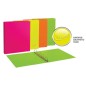 FAVORIT Raccoglitore Personalizzabile Neon in PPL 4 Anelli d.30mm 22x30 cm - Colori Assortiti 090369