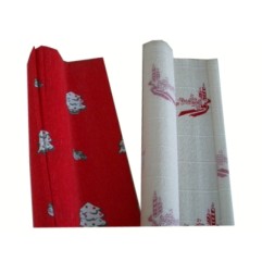 1 - ROSSI carta crespa fantasia candele/albero 700/4 180GR