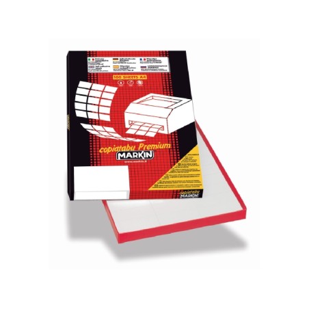 1 - Etichette laser adesive bianche Markin 210X297 C/503