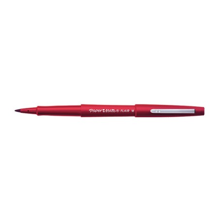 1 - PAPERMATE Penna Con Punta Sintetica In Nylon Paper Mate rosso - 1 Mm S0190992