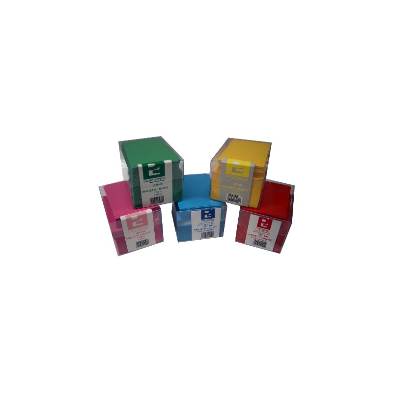 PICARTA 100 pz Biglietti + busta colore rosa f. 4 7x11 41405