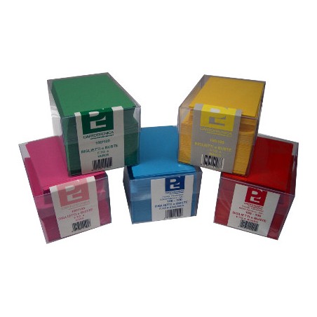 1 - PICARTA 100 pz Biglietti + busta colore rosa f. 4 7x11 41405