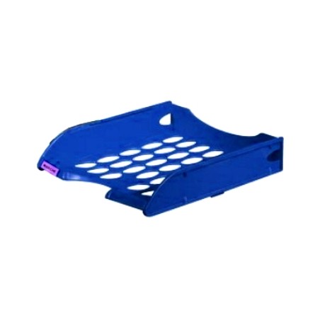 1 - FELLOWES Vaschetta per Corrispondenza E040 Traforata Impilabile Blu Navy