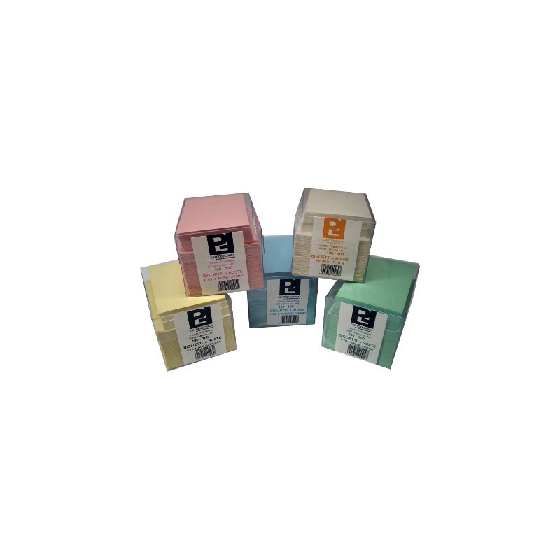 PICARTA 100 pz Biglietti + busta colore giallo c. 4 7x11 41503