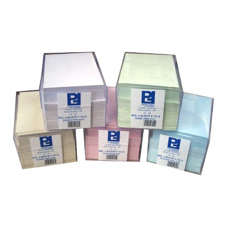 1 - PICARTA 75 pz Biglietti + Busta, colore Verde perlato, f.to 9 9X14 cm 41794