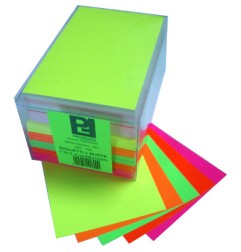 1 - PICARTA 100 pz Biglietti + busta 5 colori fuo 9 9x14 41800