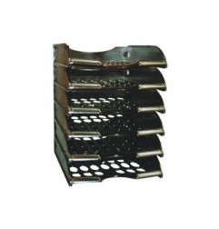 1 - FELLOWES Vaschetta per Corrispondenza E040 Traforata Impilabile Nero