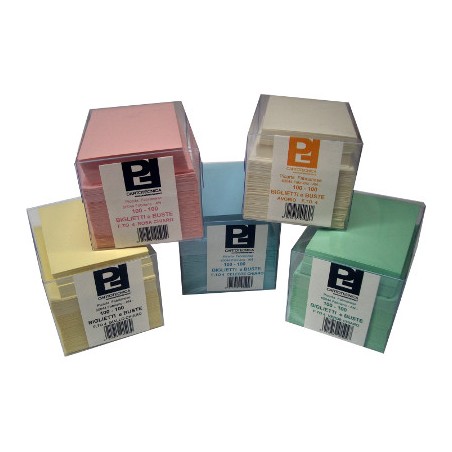 1 - PICARTA 100 pz Biglietti + busta colore verde c. 9 9x14 41954