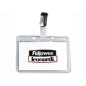 FELLOWES Conf.100 pz Porta Badge KRISTAL Rigido L453M