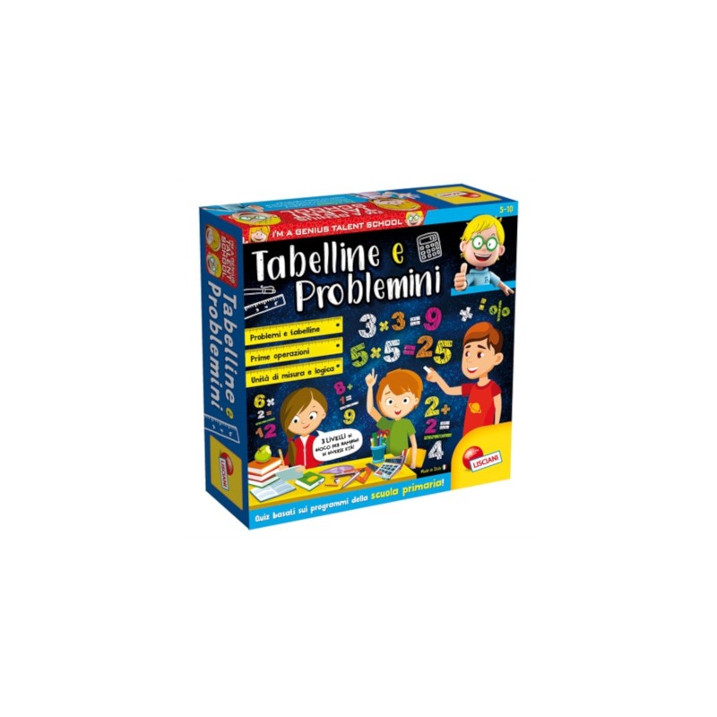 LISCIANI - I'M A GENIUS TS TABELLINE E PROBLEMINI 48885 Gioco interattivo per bambini +5A
