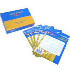 1 - O.P. 10 fogli Etichette adesive bianche 28X12 OP11.39