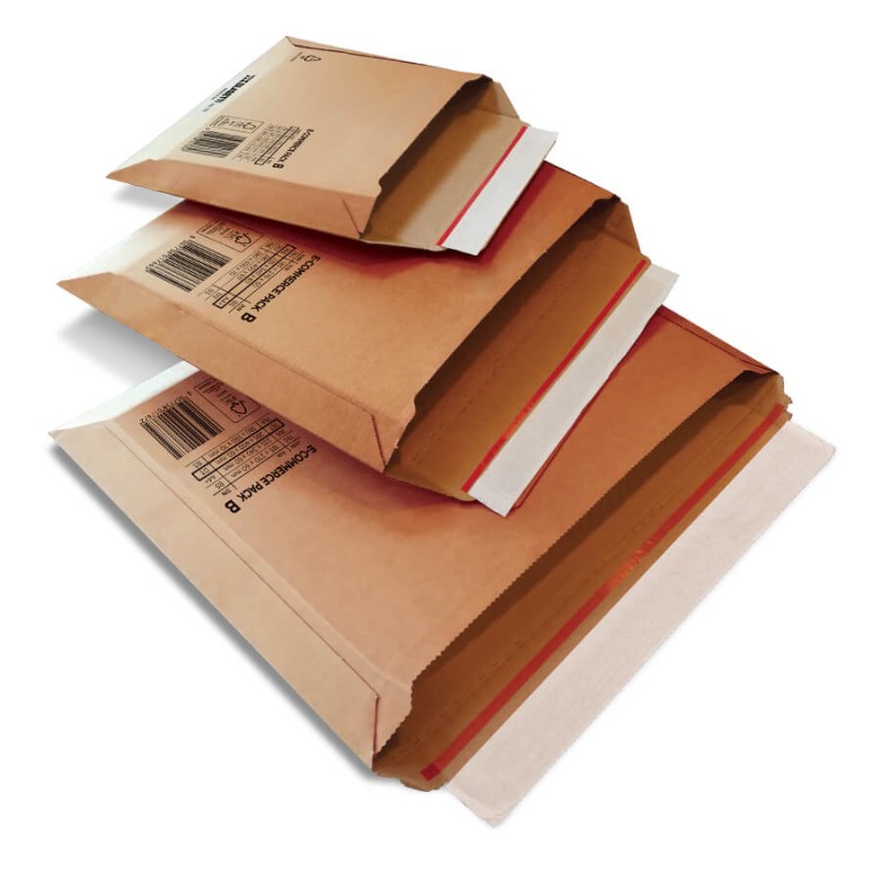 BUSTA E-COMMERCE PACK BM2 23,5x34x6 -25pz CRT AVANA STRIP 0766