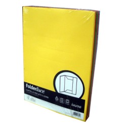 1 - FAVINI  25 pz Cartelle per atti mix 5 colori 3 lembi 200 gr200 gr A50X434