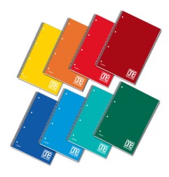 1 - BLASETTI - Quaderno A4 Spiralato ONE COLOR Interno Bianco 60 fogli 4 Fori 6820