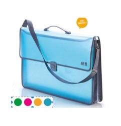 1 - VALIGIA C/TRACOLLA 2 SOFF. 28x38x9 4 COL.ASS. 100501095