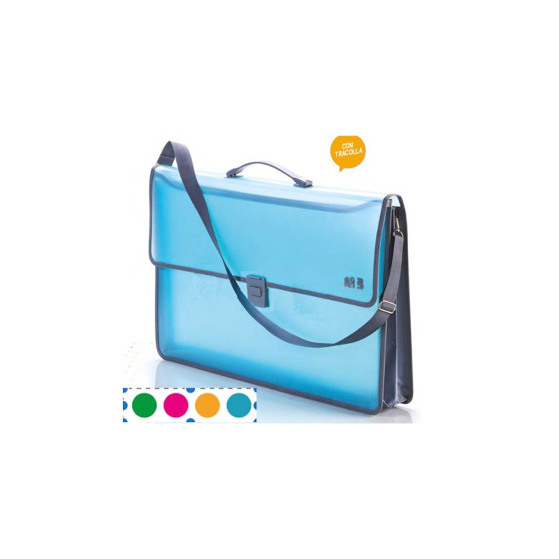 VALIGIA C/TRACOLLA 2 SOFF. 28x38x9 4 COL.ASS. 100501095