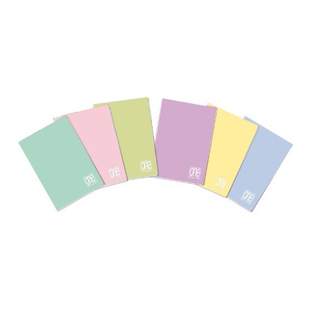 BLASETTI - Conf.10 pz Quaderni ONE COLOR PASTEL 1R 21 fogli - Colori Assortiti 6580