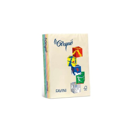 1 - FAVINI  100 fogli Carta per fotocopie colori tenui A4 160 grA74Y104