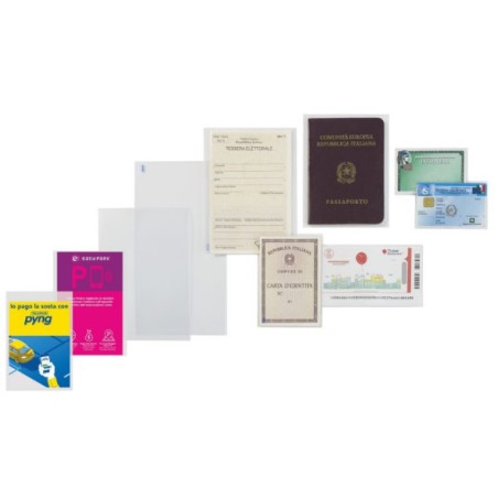 1 - FAVORIT  Buste a U trasparenti Upocket - liscia - 100 pezzi 6x10 400102317