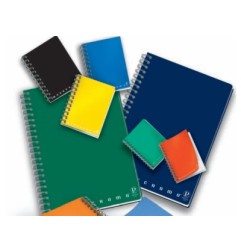 1 - PIGNA - Quaderno Maxi Spiralato MONOCROMO Rig.5M 70 fogli 4 Fori 215555