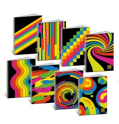 1 - MAXI 60/5M SPIRALE 4F ONE COLOR BLACK&FLUO 8464