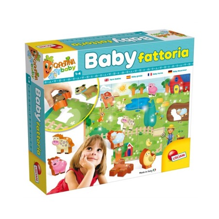 1 - LISCIANI - CAROTINA BABY FATTORIA 58464 Gioco Educativo per bambini e prima infanzia