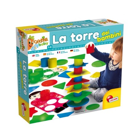1 - LISCIANI - CAROTINA BABY LA TORRE DEI BAMBINI 58549 Gioco Educativo per bambini e prima infanzia