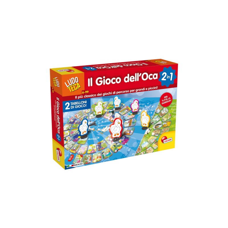 LISCIANI - LUDOTECA GIOCO DELL'OCA 60535 Gioco interattivo per bambini e famiglia +6A