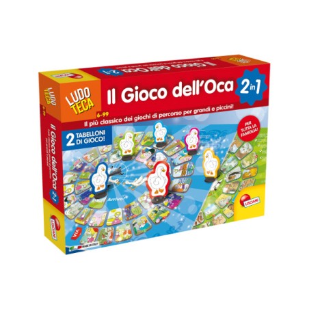 1 - LISCIANI - LUDOTECA GIOCO DELL'OCA 60535 Gioco interattivo per bambini e famiglia +6A