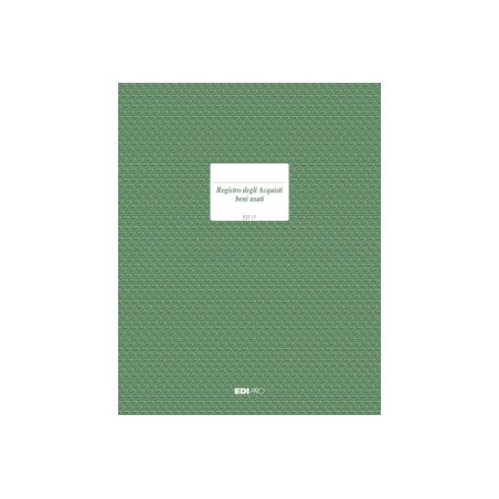 1 - EDIPRO  Registro acquisti beni usati 23pagg. numerate  E2117