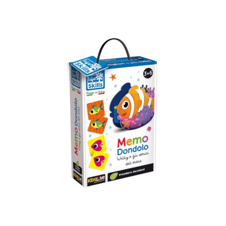 1 - LISCIANI - LIFE SKILLS MEMO DONDOLO WILLY E I SUOI AMICI DEL MARE 72569 Gioco interattivo per bambini 3-6A