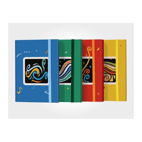 1 - ARCA Cartella portaprogetti dorso 3 cm elastico piatto con elementi 5128EL/00